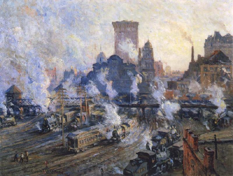 Colin Campbell Cooper Old Grand Central Station oil painting image